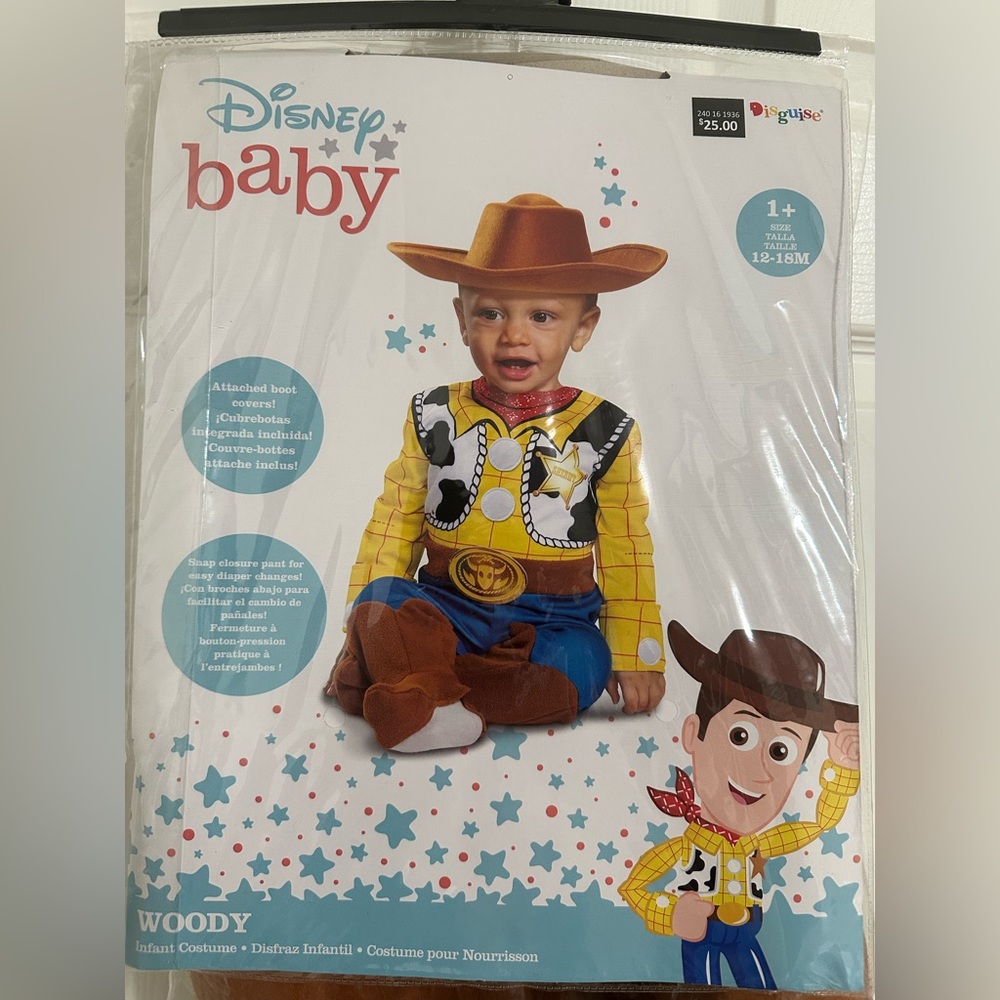 Woody baby Costume - Yellow, Blue, Brown